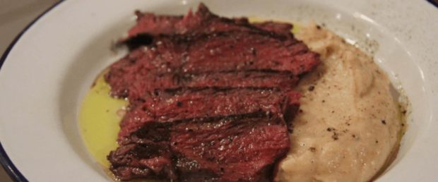 Venison Steak with Parsnip Puree