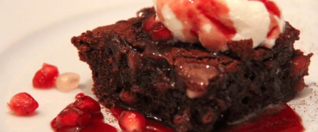 Pomegranate Chocolate Brownies