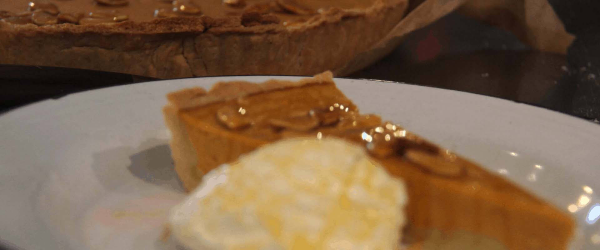 Pumpkin Pie with Cardamom and Maple Syrup
