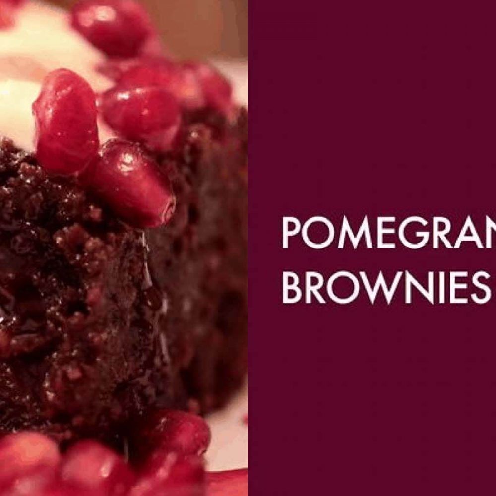 Pomegranate Molasses Brownies